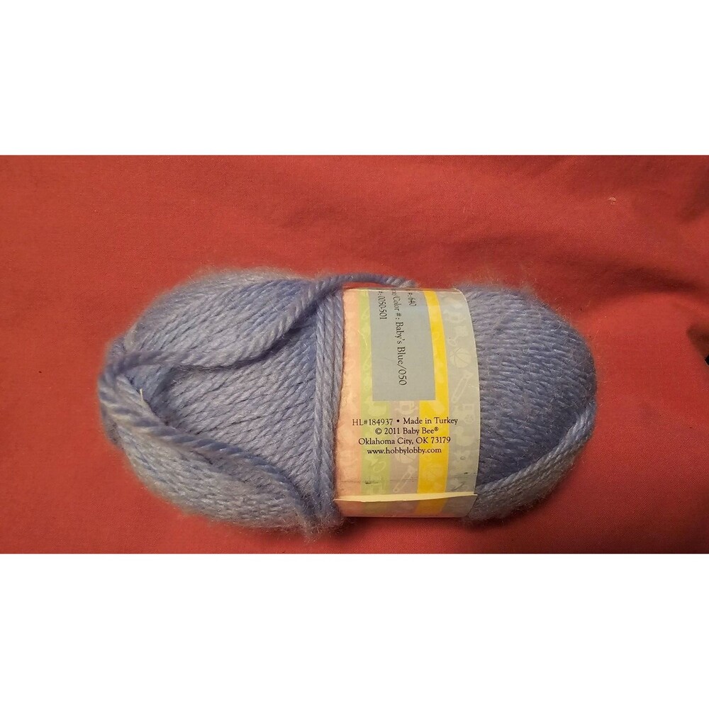 Baby Bee Yarn Kashmere Kisses 1.76oz  Color Baby's Blue 050 NEW
